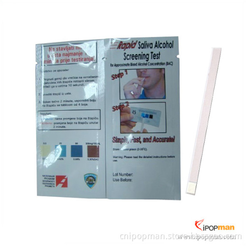 Disposable Alcohol Tester Alcohol Detector One Time Alcohol Tester